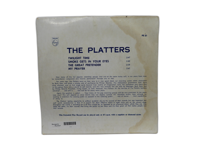 The Platters Vinyl Record 45 Rpm Pe 21 Philips