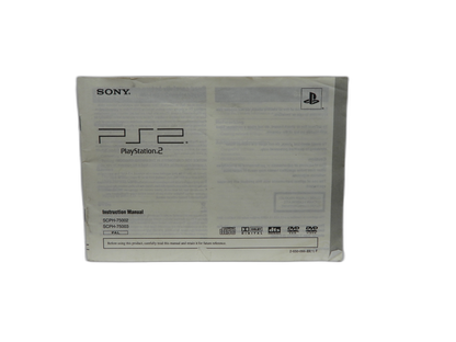 PlayStation 2 Instruction Manual Scph 75002 Scph 75003 Sony Game