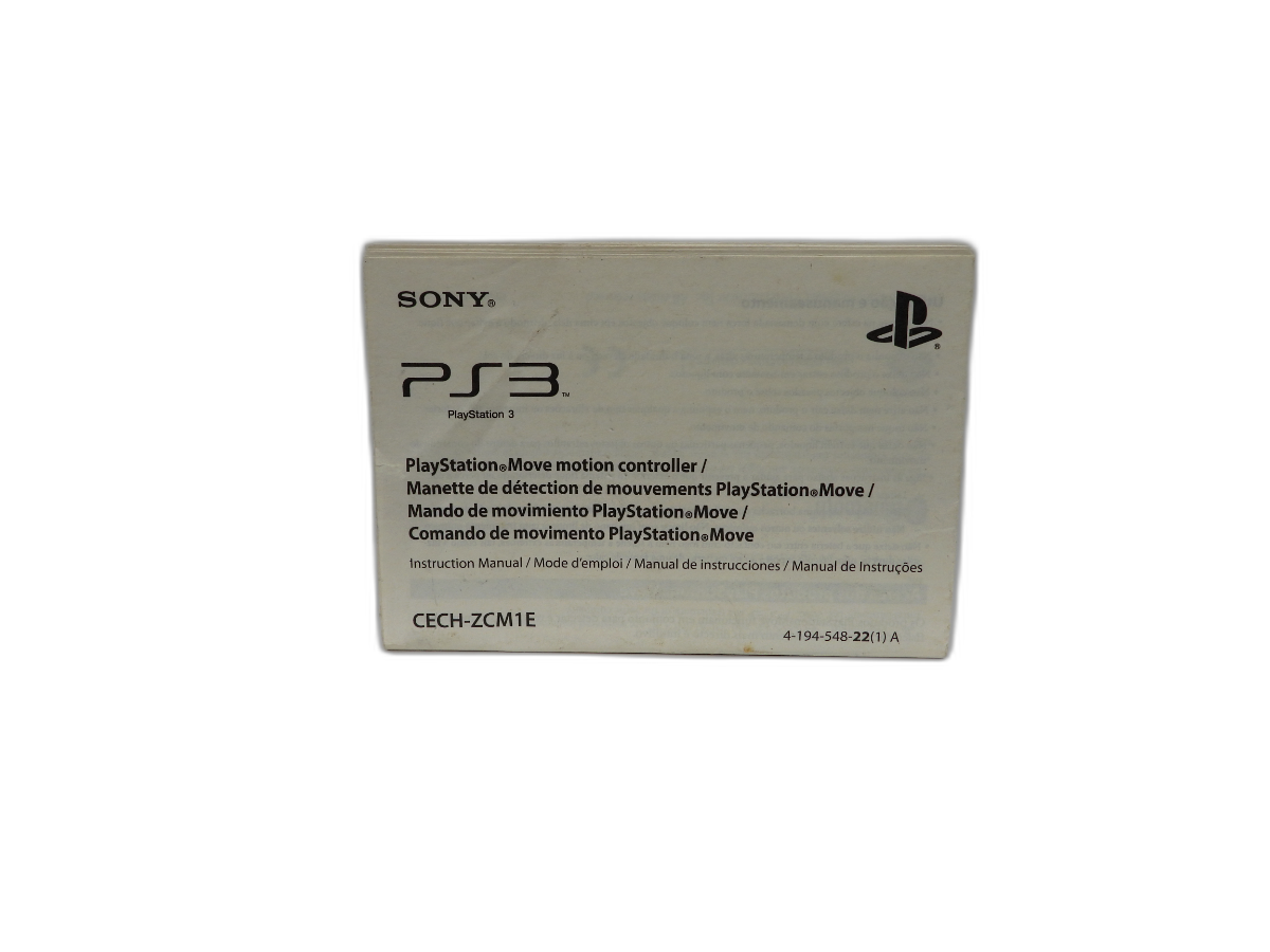 Playstation Move Motion Controller Instruction Manual Sony PlayStation 3 Game