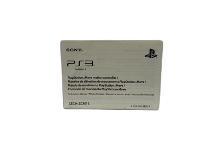 Playstation Move Motion Controller Instruction Manual Sony PlayStation 3 Game