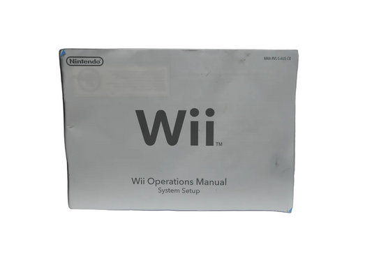 Nintendo Wii Operations Manual and Setup Guide Game
