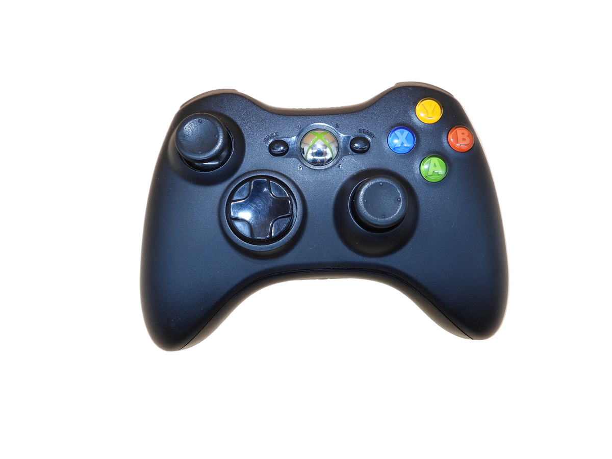 Black Microsoft Xbox 360 Wireless Controller Game