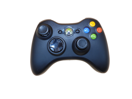 Black Microsoft Xbox 360 Wireless Controller Game