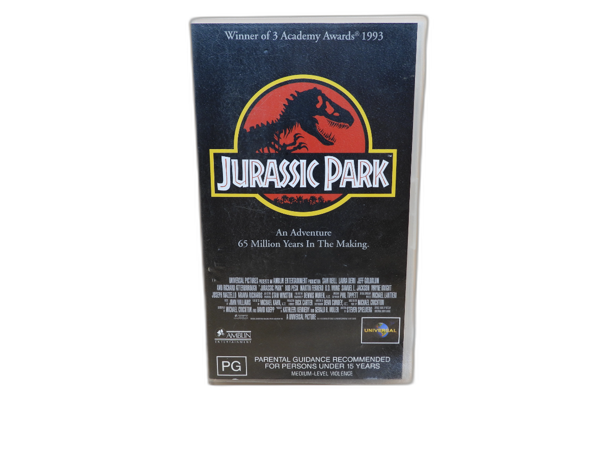 Jurassic Park Vhs Tape Pal Pg Rainbow Products Ltd