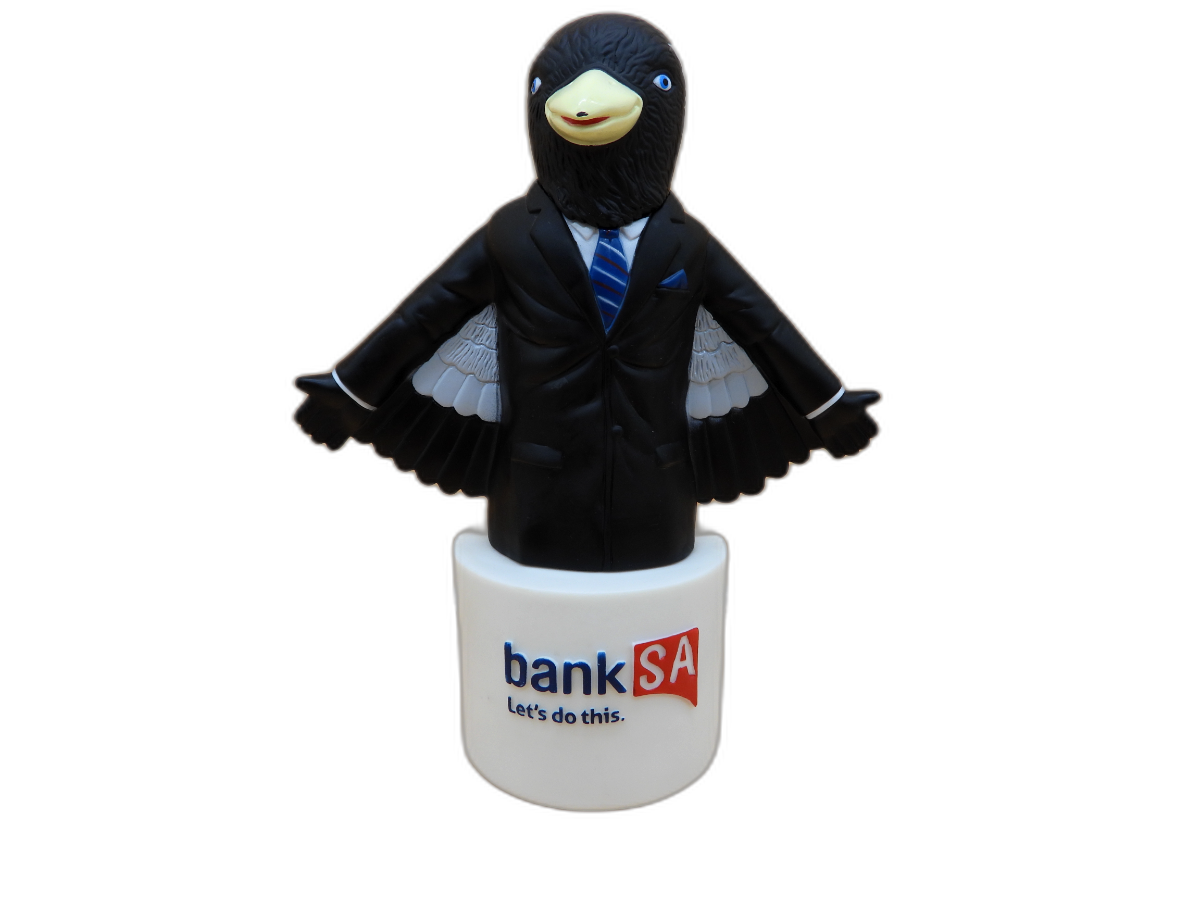 Bank SA Let's Do This Piping Shrike Novelty Bank Money Box
