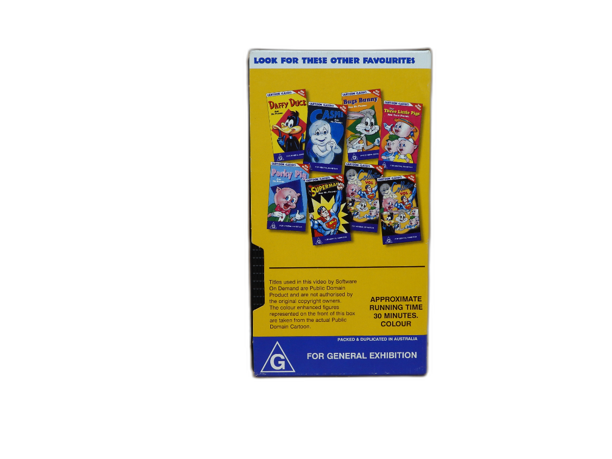 Bugs Bunny Cartoon Classics Vhs Tape
