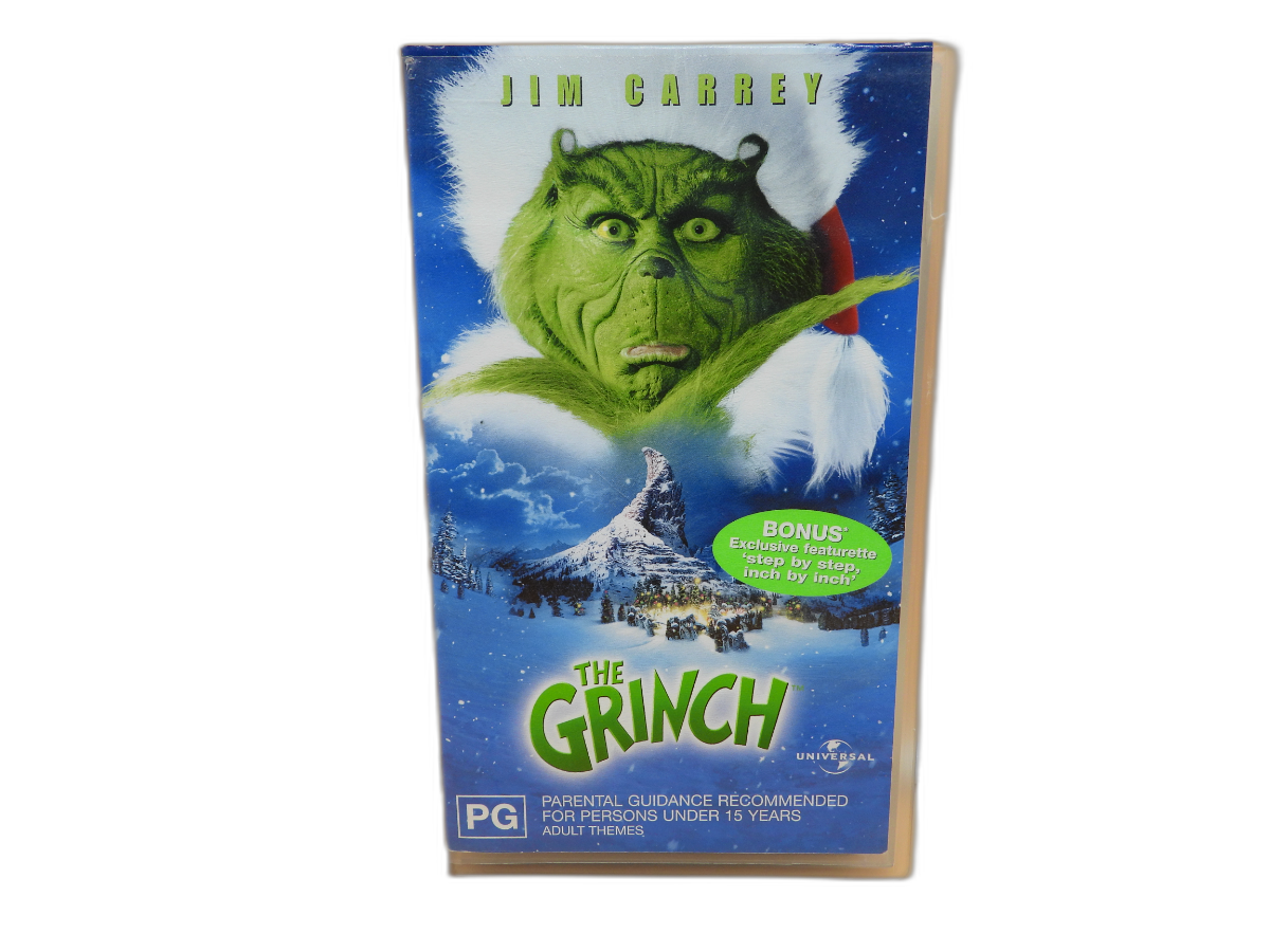 The Grinch Vhs Tape Jim Carrey Pg Rated Universal