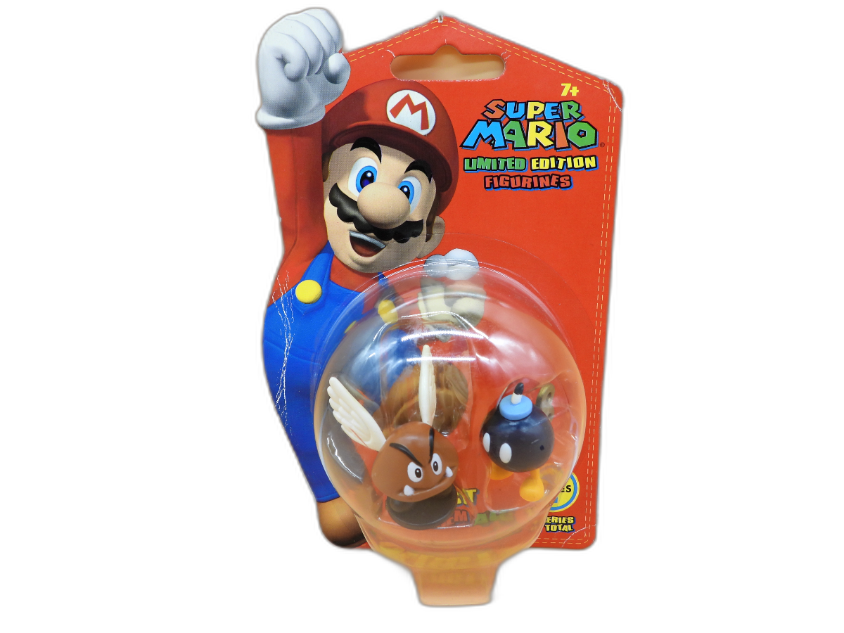 Super Mario Bob Omb and Paragoomba Figurines Two Pack Nintendo