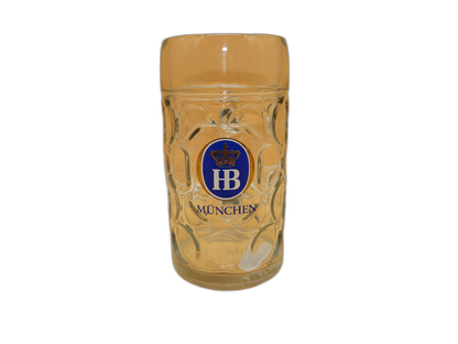 Hb München 1 Litre Glass Beer Stein Mug