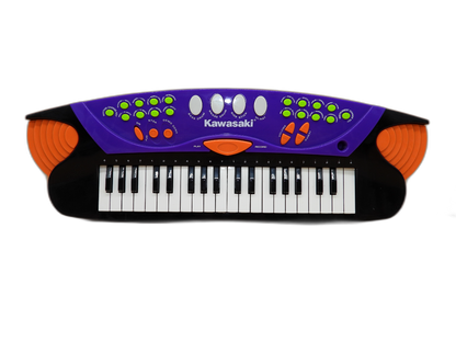 Kawasaki Kids Keyboard Piano 37 Keys Purple Orange