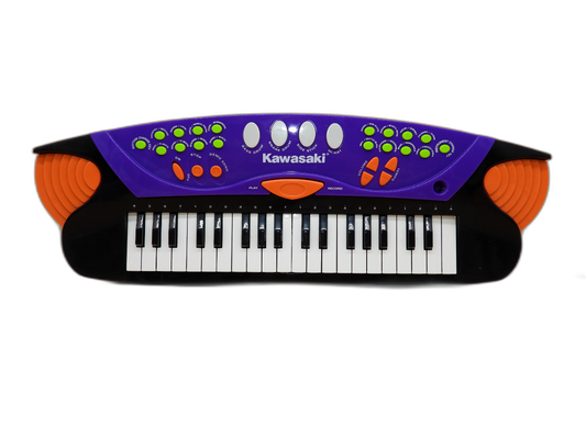 Kawasaki Kids Keyboard Piano 37 Keys Purple Orange