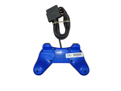 Honey Bee Ps 6 Wired Playstation PS1 Controller Blue Game