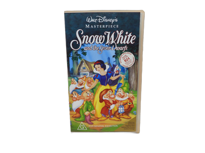 Walt Disney Snow White and the Seven Dwarfs Vhs Tape