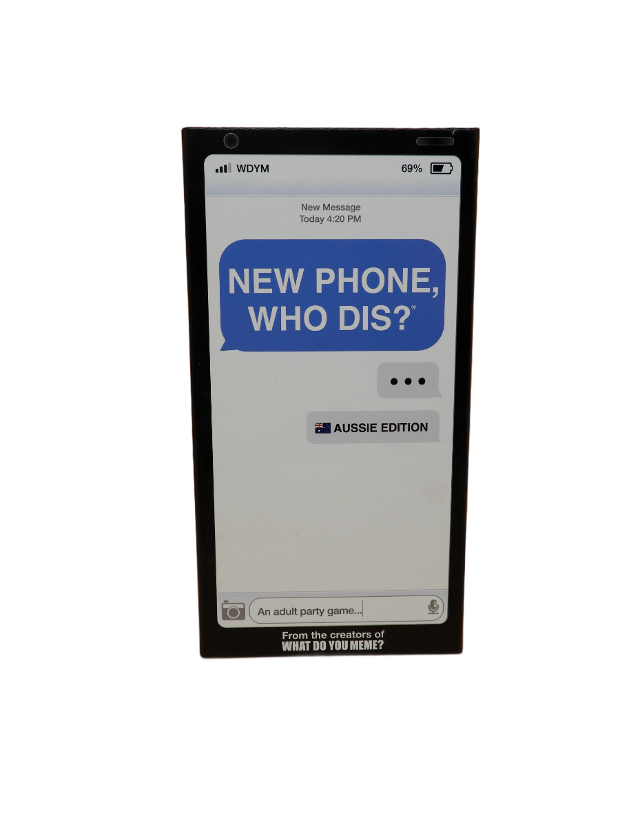 New Phone Who Dis? Aussie Edition Party Card Game What Do You Meme?