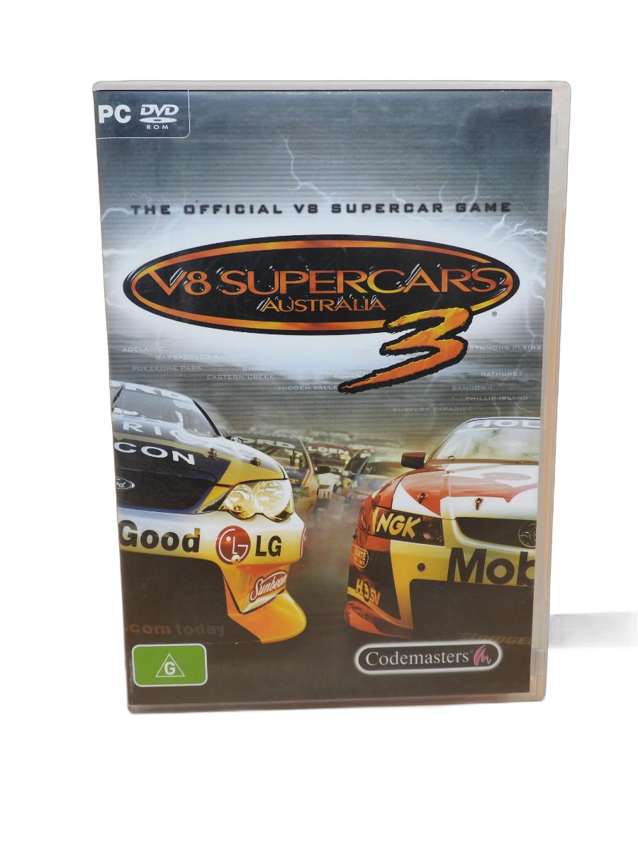 V8 Supercars Australia 3 Pc Racing Simulator Codemasters Game