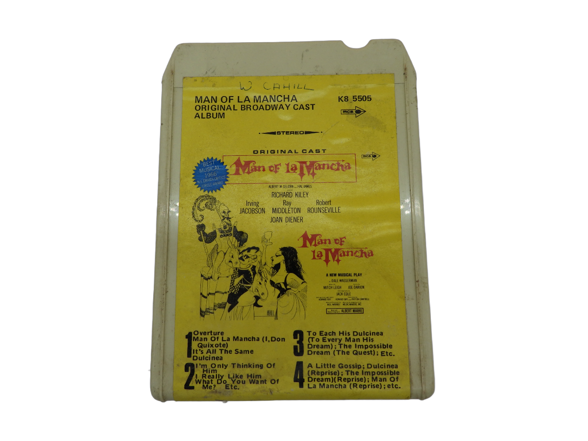 Man of La Mancha Broadway Cast 8 Track Tape Mca