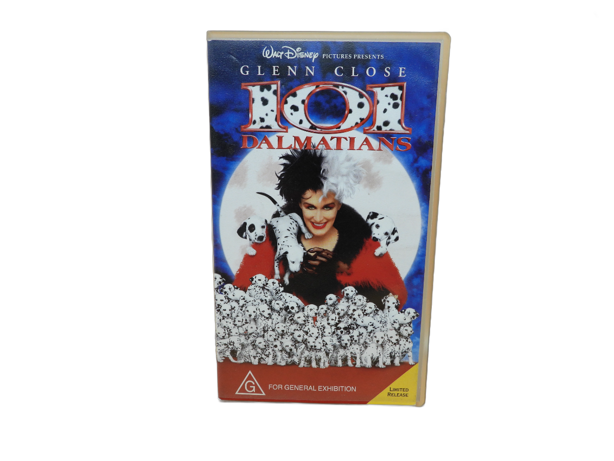 101 Dalmatians Disney Vhs Tape Glenn Close Walt Disney