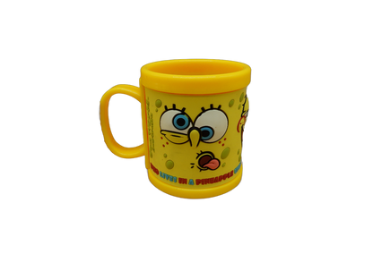 Sea World Spongebob Squarepants Yellow Plastic Mug