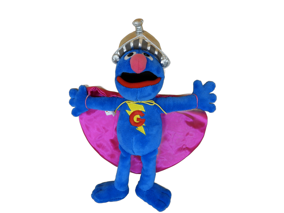 Sesame Street Grover Talking Plush With Knight Helmet and Cape