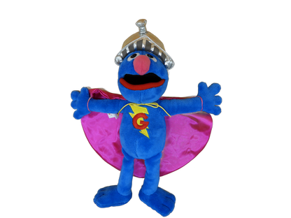 Sesame Street Grover Talking Plush With Knight Helmet and Cape