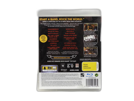 Ac/dc Live Rock Band PS3 Music Game