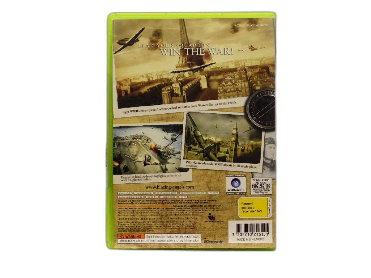 Blazing Angels Squadrons Of Wwii XBOX 360 Game
