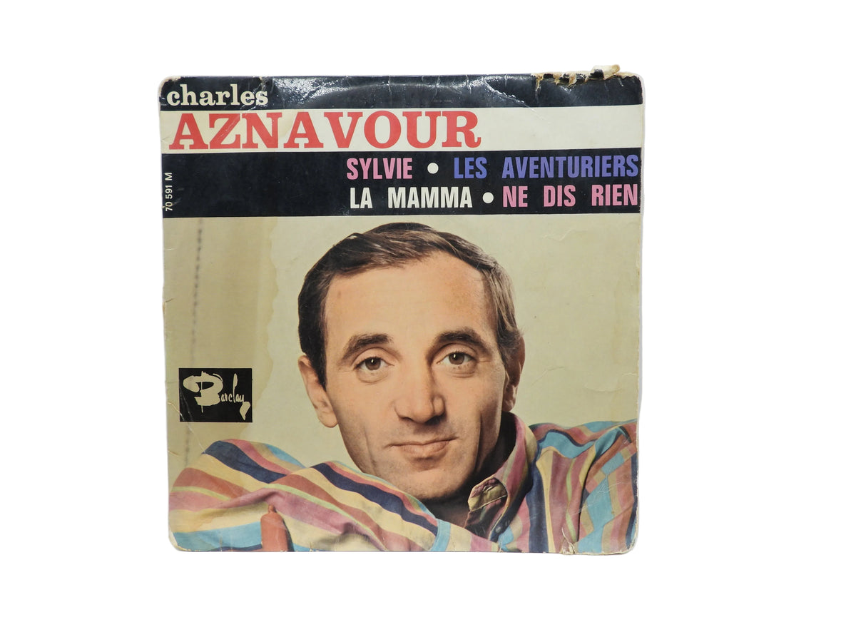 Charles Aznavour 45 Rpm Vinyl Record Barclay 70591