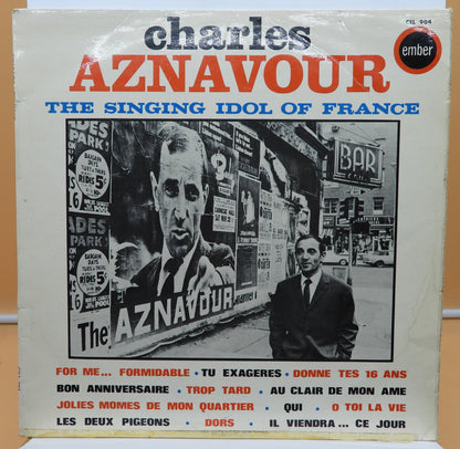 Charles Aznavour the Singing Idol of France Vinyl Lp Ember Records