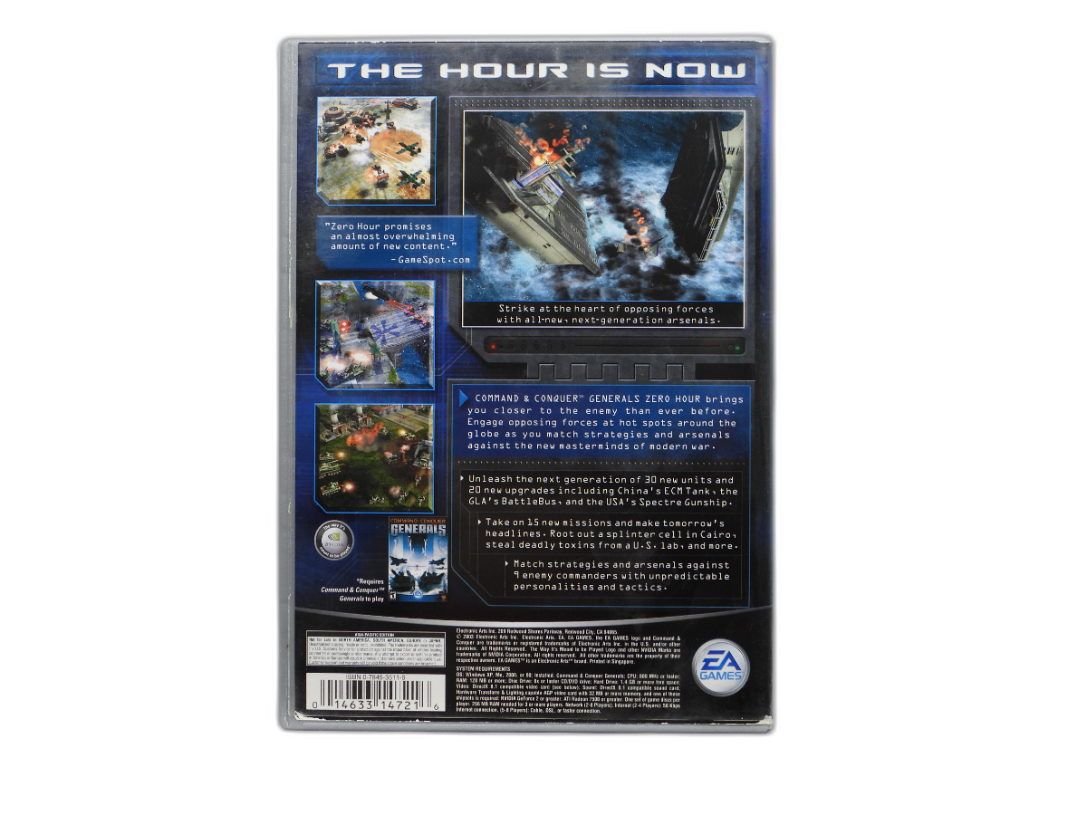 Command & Conquer Generals Zero Hour Expansion Pack PC