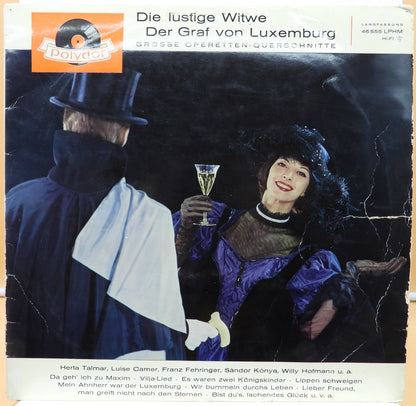 Die Lustige Witwe / Der Graf Von Luxemburg Operetta Vinyl Lp Polydor