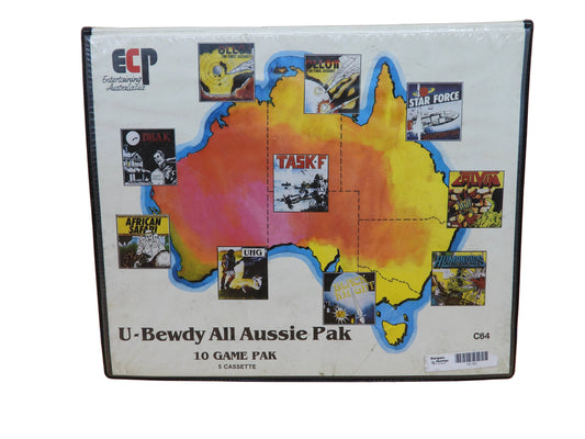 Ecp U Bewdy All Aussie Pak 10 Games Cassette Set Commodore 64 Game