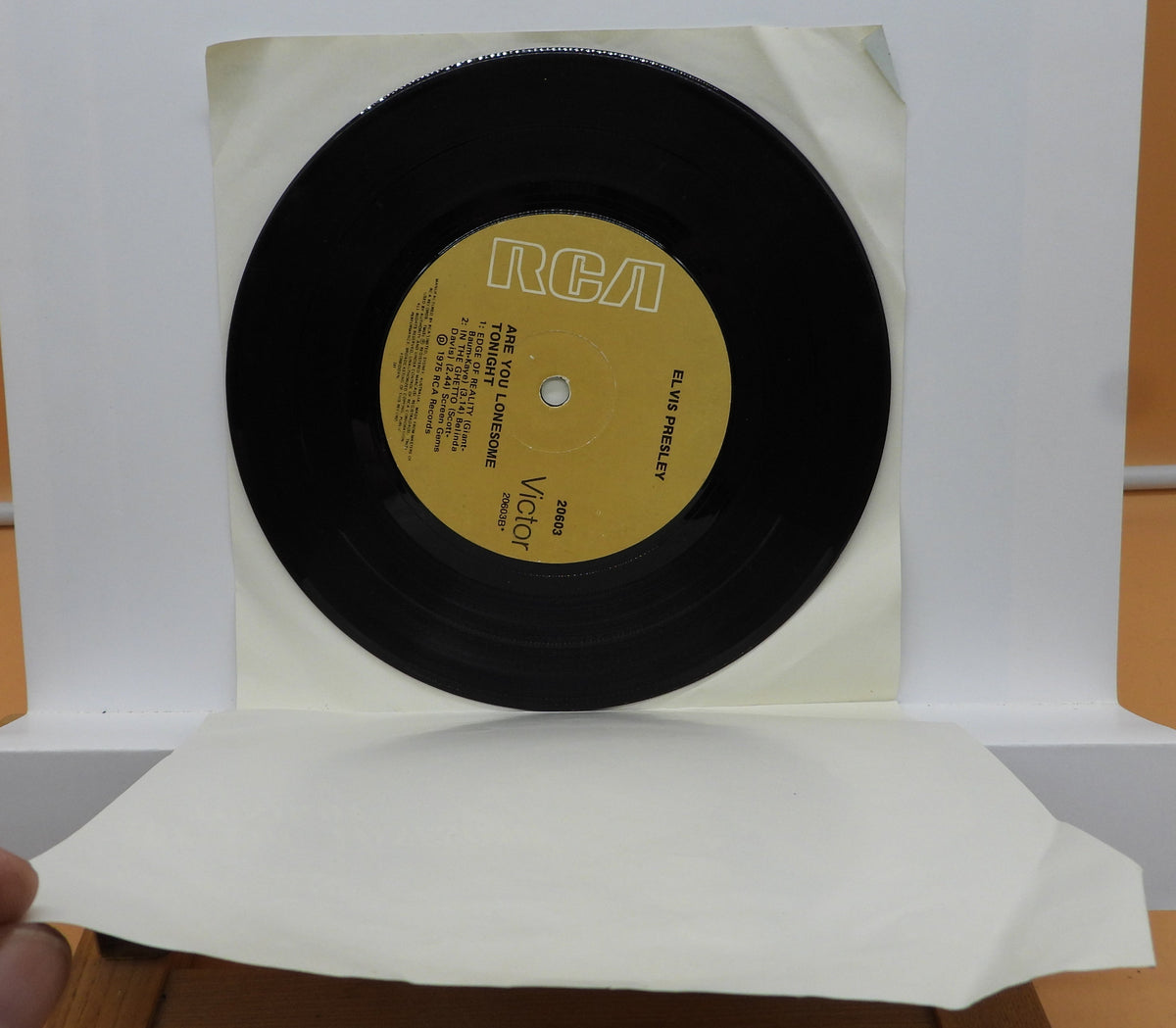 Elvis Presley Are You Lonesome Tonight 7" 45 Rpm Vinyl Single Rca Victor