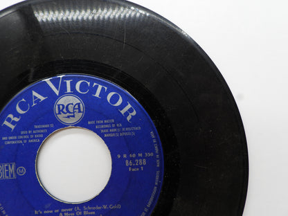 Elvis Presley It's Now Or Never / a Mess of Blues 45 Rpm Vinyl Rca Victor