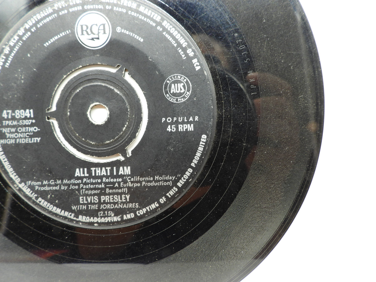 Elvis Presley Spinout / All That I Am 45 Rpm Vinyl Single Rca