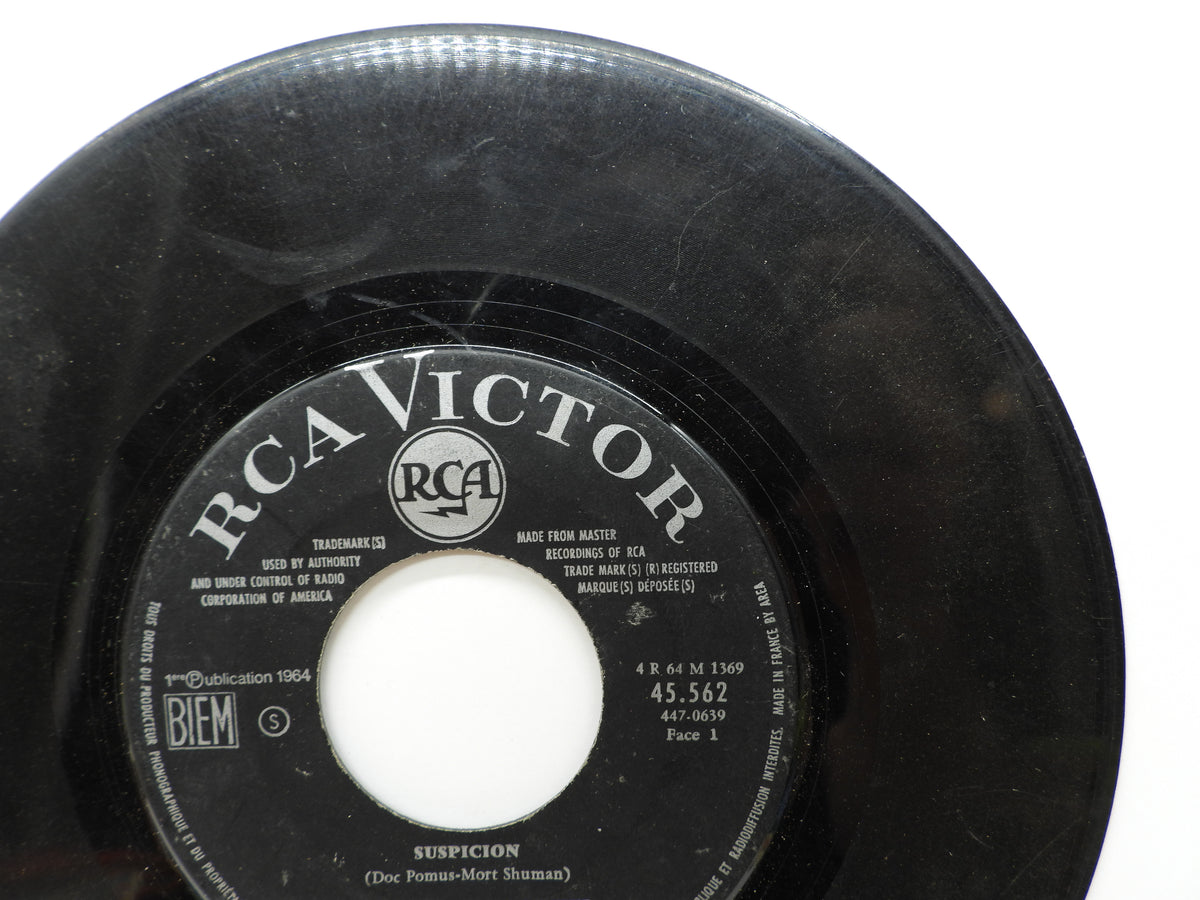 Elvis Presley Suspicion / Kiss Me Quick 45 Rpm Vinyl Record Rca Victor