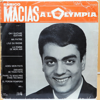Enrico Macias Recital À L'olympia 1964 Vinyl Record Pathé