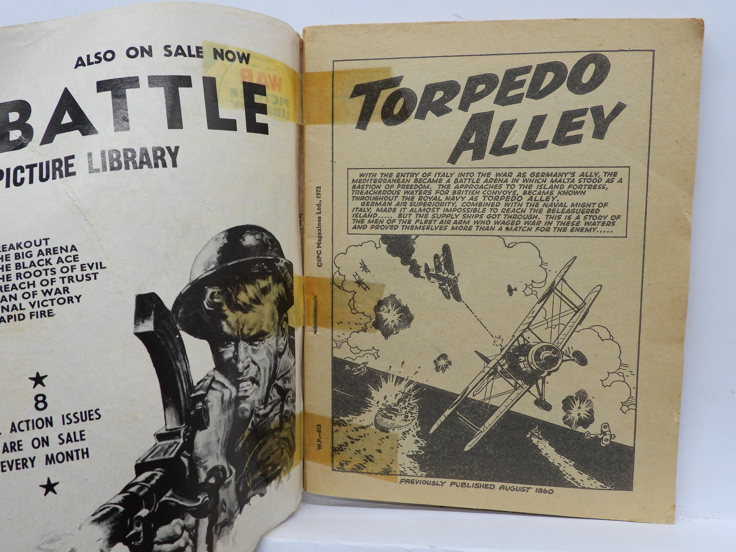 Fleetway Library War Picture Library No. 813 Torpedo Alley