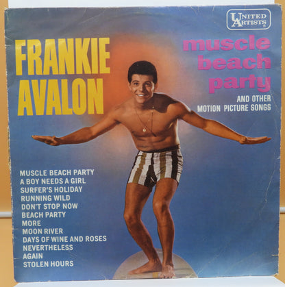 Frankie Avalon Muscle Beach Party Vinyl Record Ual 8060 United Artists