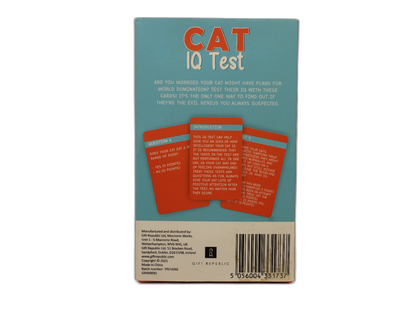 Gift Republic Cat Iq Test Card Game 100 Cards