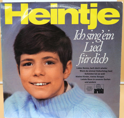 Heintje Ich Sing' Ein Lied Für Dich Vinyl Lp 1969 Ariola 80 001 Iu