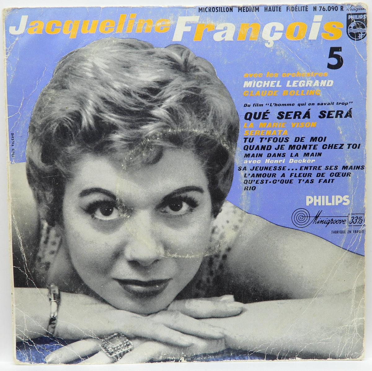 Jacqueline François Vinyl Record 33 1/3 Rpm Philips