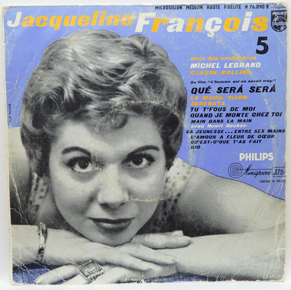 Jacqueline François Vinyl Record 33 1/3 Rpm Philips