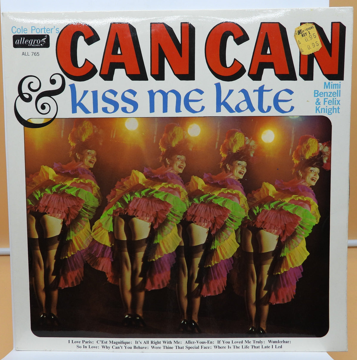 Kiss Me Kate & Can Vinyl Record Allegro All 765