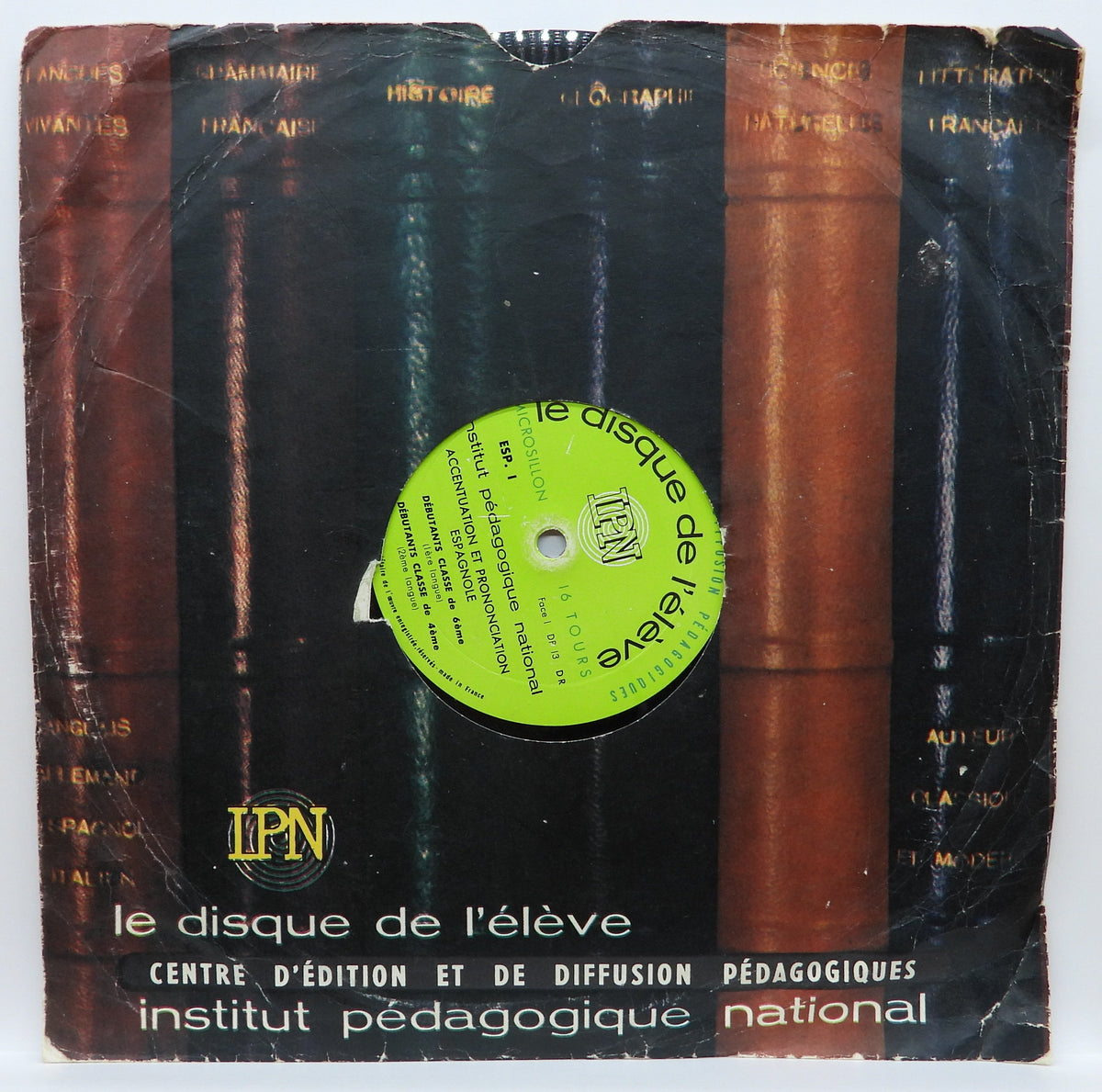 Le Disque De L'élève Educational Vinyl Record Institut Pédagogique National