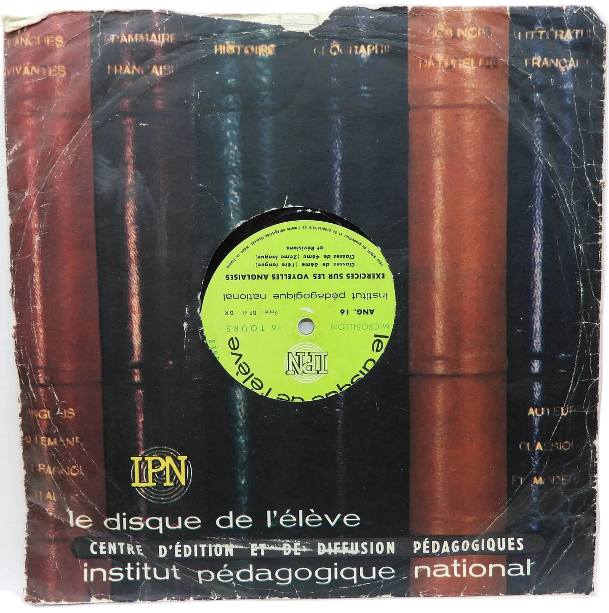 Le Disque De L'élève Exercices Sur Les Voyelles Anglaises Vinyl Record Institut