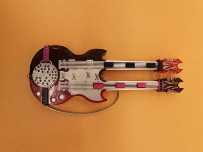 Lol Surprise Omg Purple Battery Operated Double Neck Guitar Toy Mga