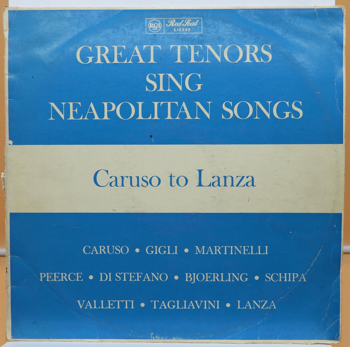 Rca Red Seal Great Tenors Sing Neapolitan Songs Vinyl Record L16349