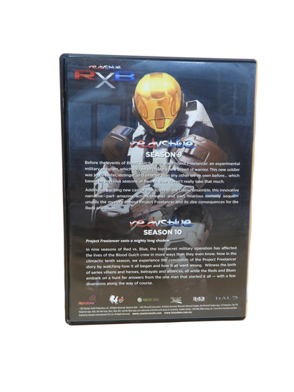 Red Vs Blue Season 9 & 10 Dvd Set Xbox 360 Rooster Teeth Game