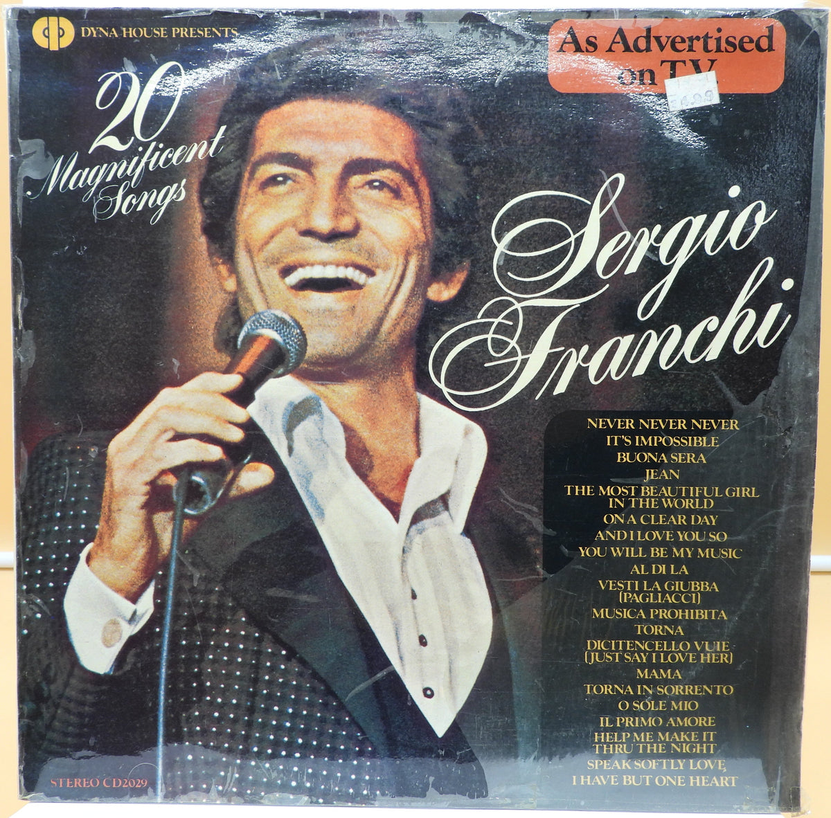 Sergio Franchi 20 Magnificent Songs Vinyl Lp Dyna House
