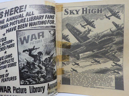 Sky High War Picture Library Comic Book No. 1127 Fleetway Library